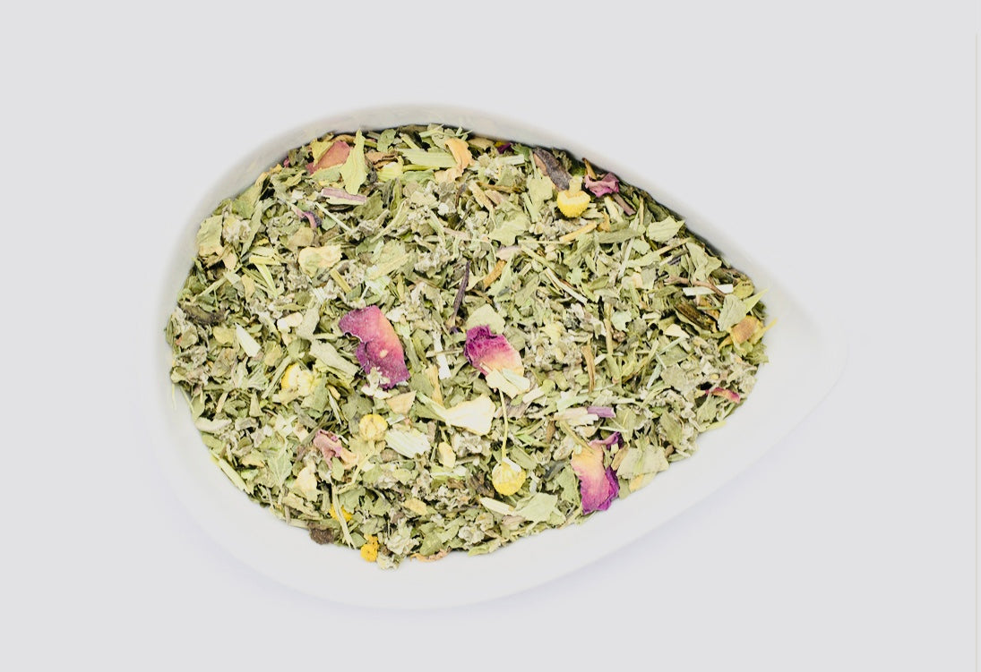 Women Balancing Herbal Tea