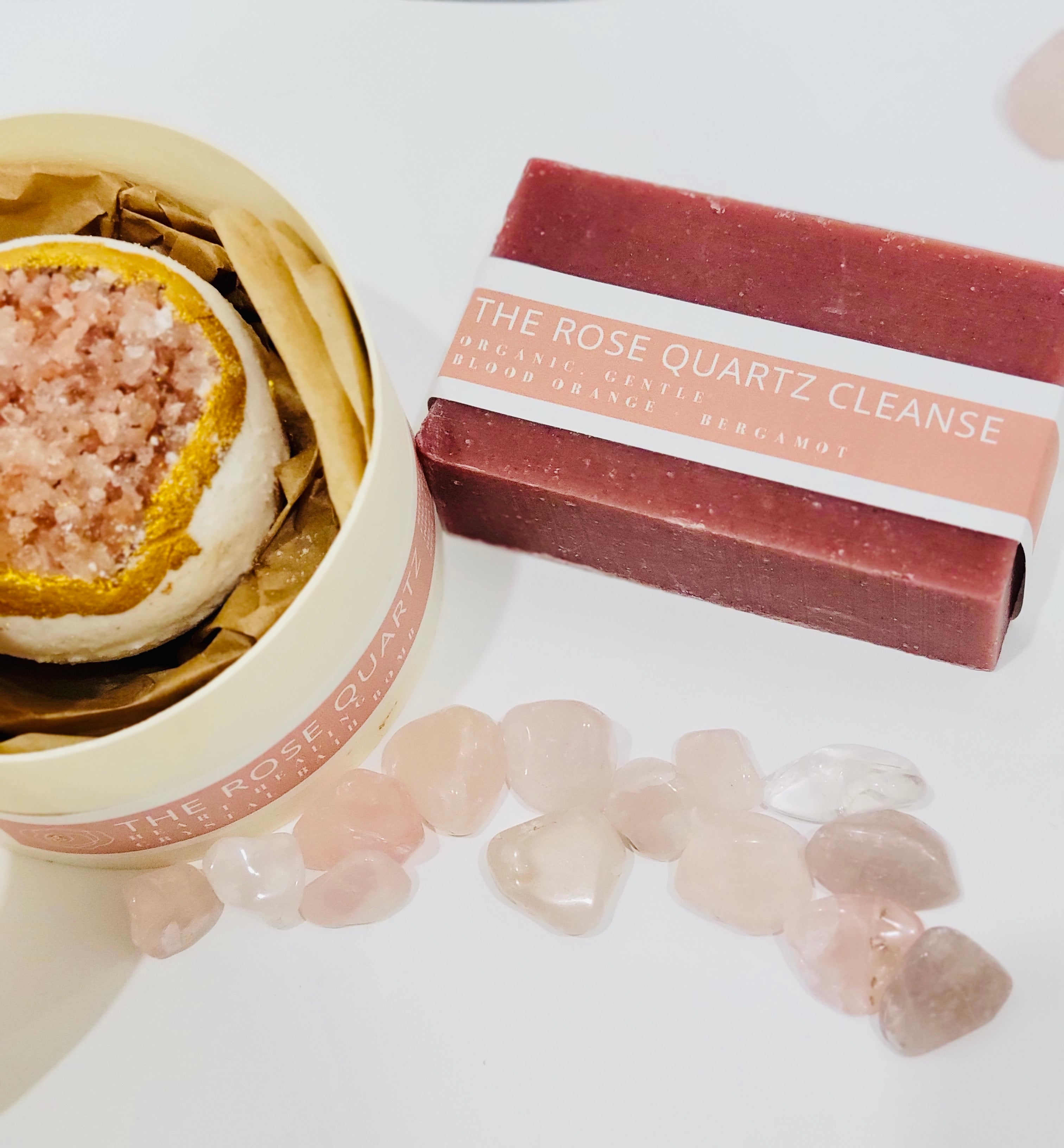 The Rose Quartz Bath Bomb
