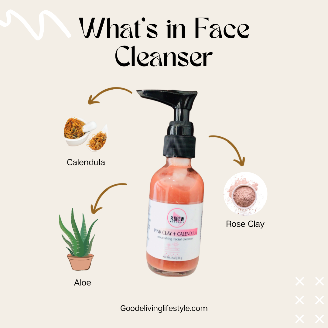 Pink Clay & Calendula Face Cleanser